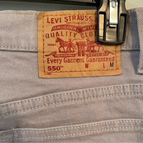 Levi orange tab 550 straight leg pants tan/khaki size 10 - Picture 7 of 7